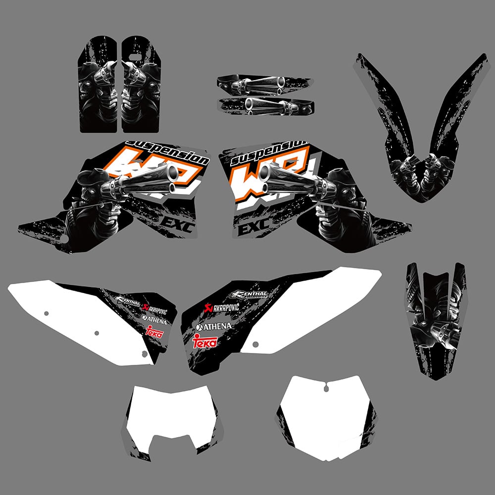 Motorcycle Team Graphics Decals Stickers Kit For KTM SX125-525 2007-2010 125-524 2008-2010