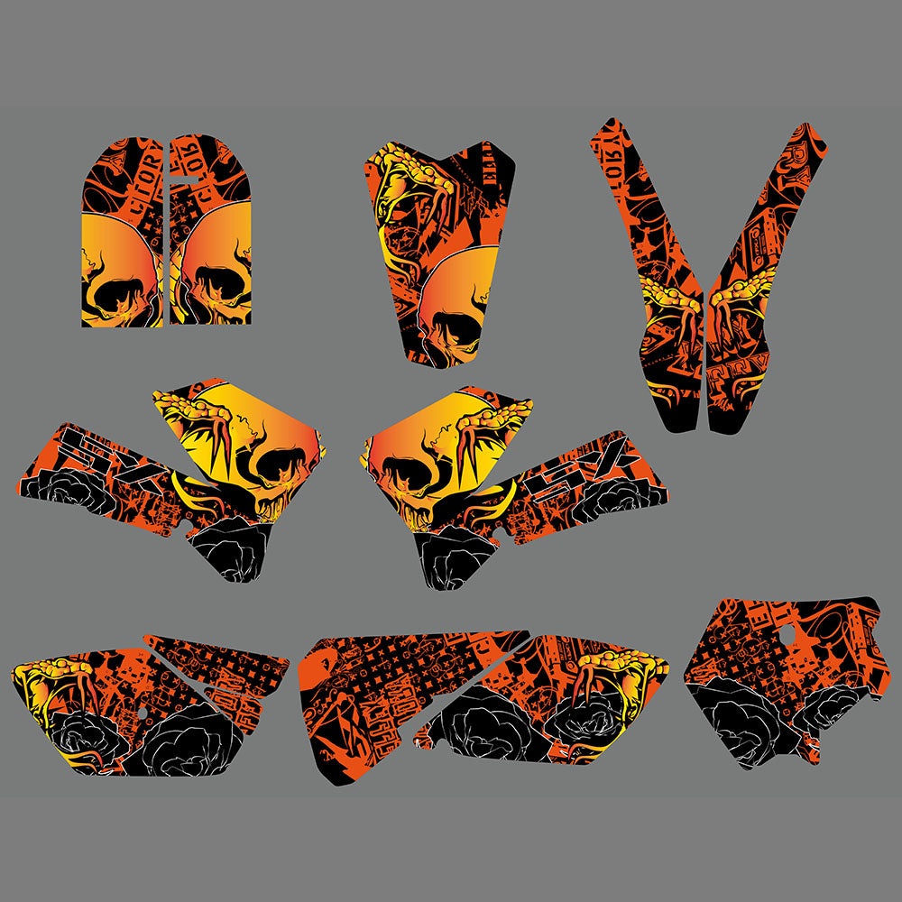 Team Graphics Backgrounds Decals For KTM 85 SX SX85 2006-2012