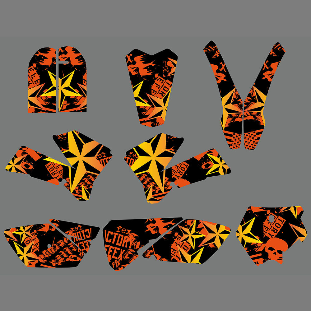 Team Graphics Backgrounds Decals For KTM 85 SX SX85 2006-2012