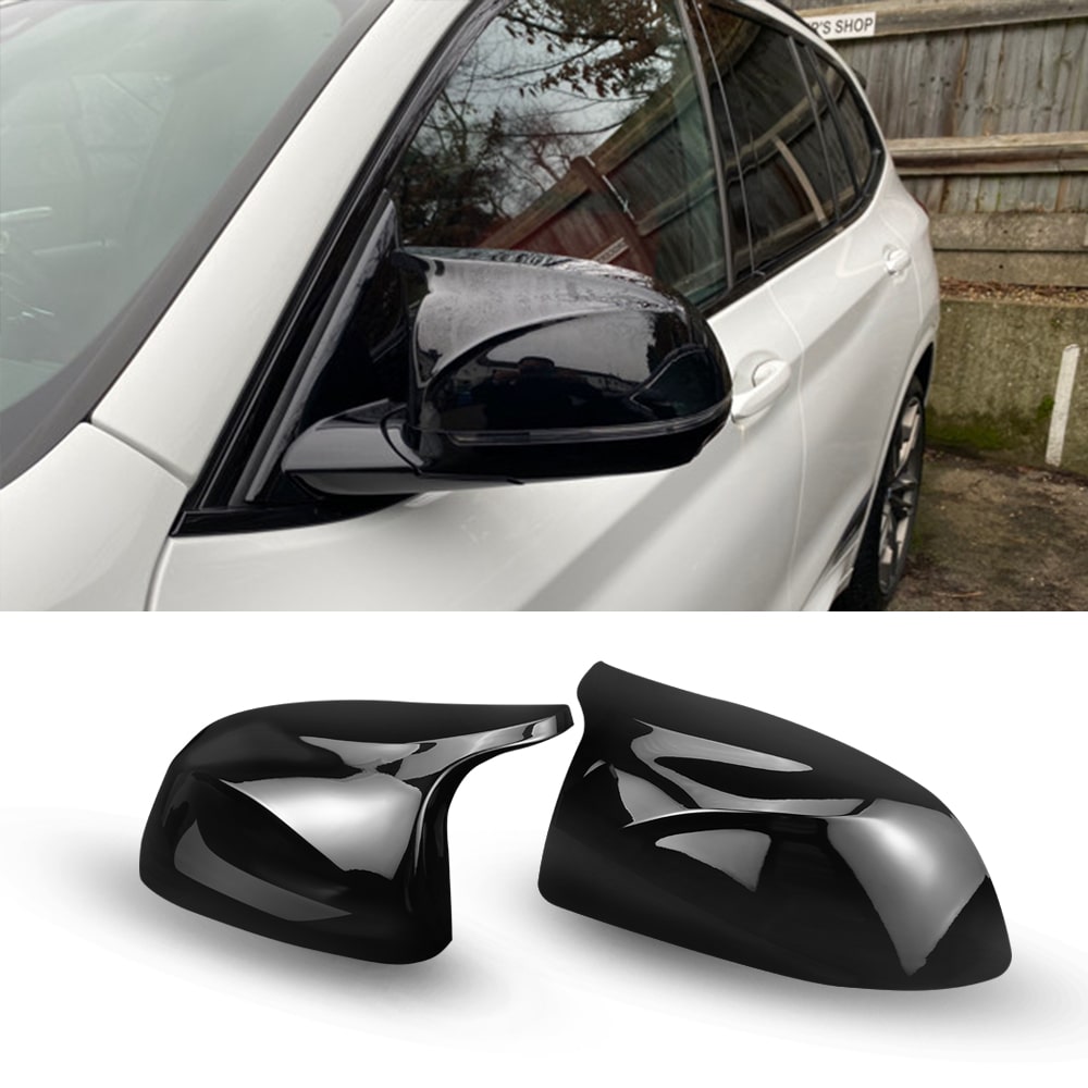 2PCS M-Style Side Mirror Cover Cap Replace For BMW X3 G01 2017-2020